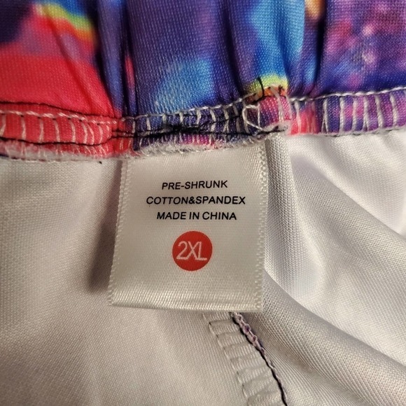 Retro 80's Inspired Paint Splat Colorful Joggers Women's Plus Size 2XL Retro - Picture 9 of 9